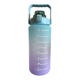 Botella De Agua Motivacional 2litros Con Marcador De Tiempo