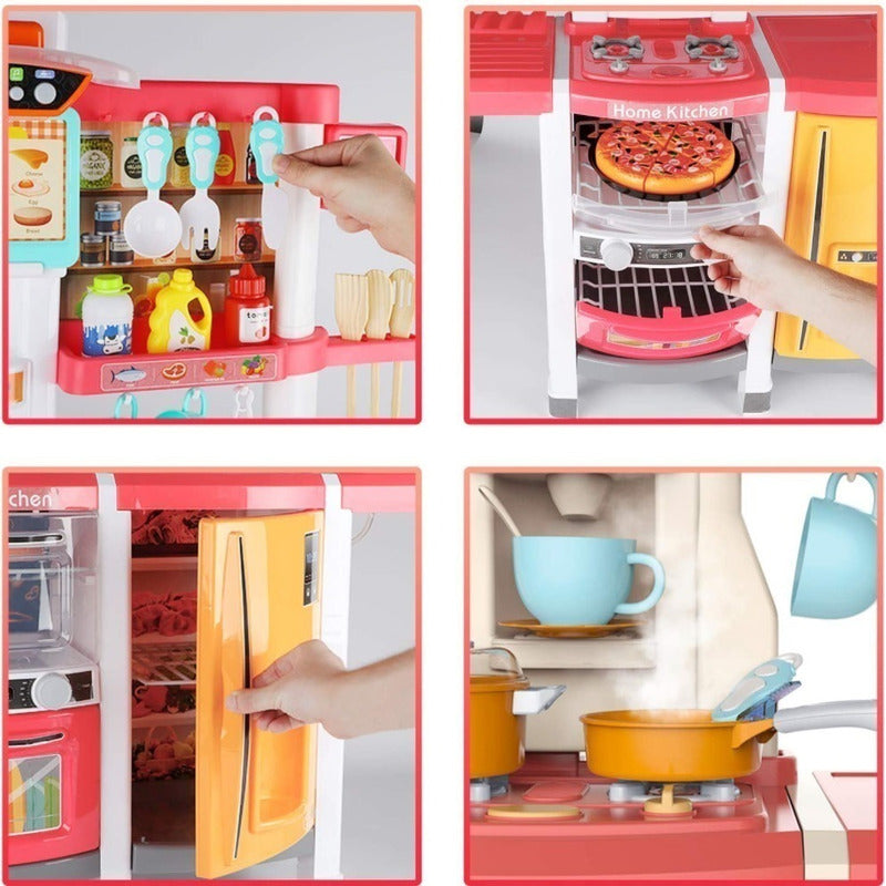 Cocina Cocinita Infantil Luz, Sonido Y Agua 65 Piezas