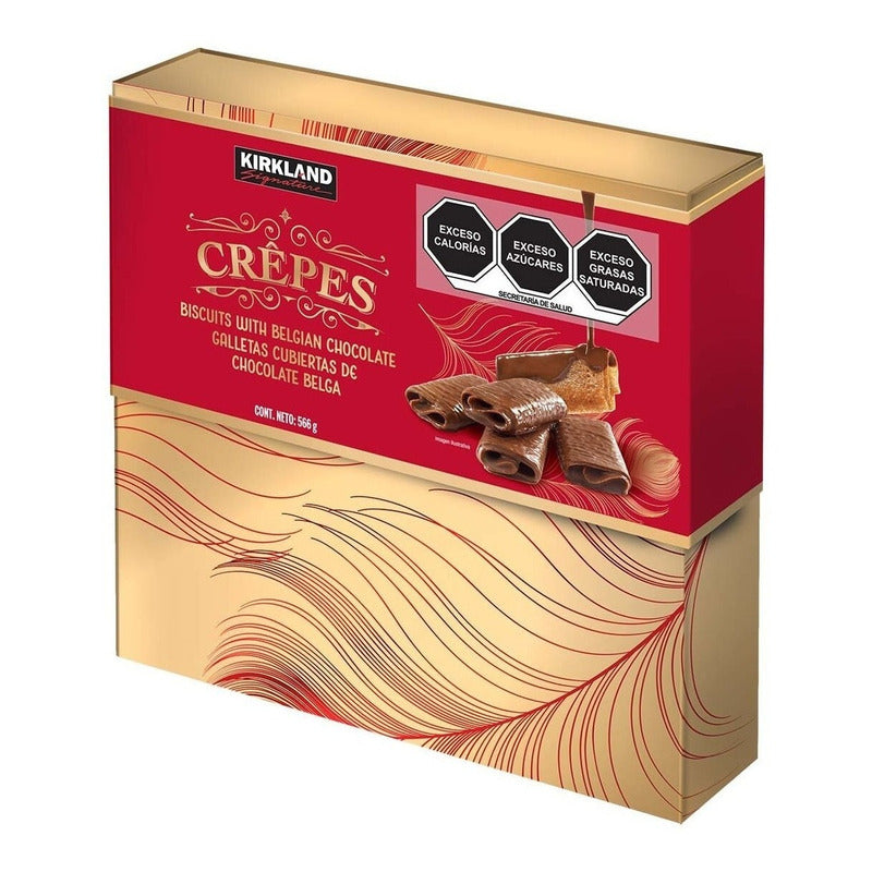 Galletas Crepes Cubiertas Chocolate Belga Kirkland