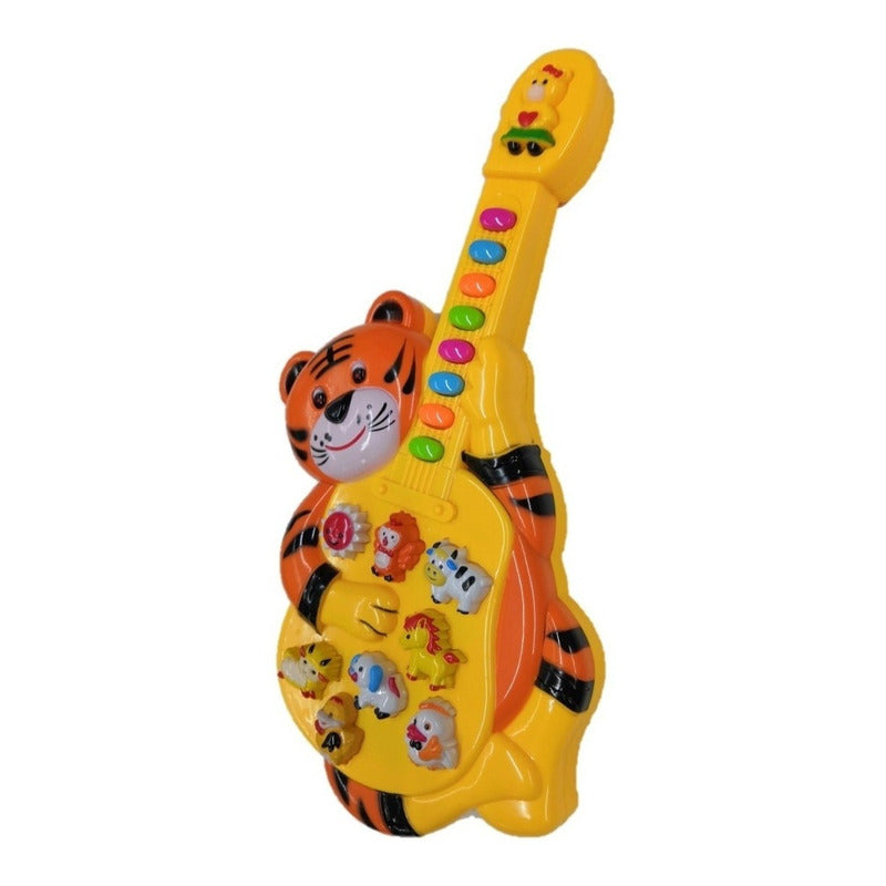 Guitarra De Juguete Musical Luz Y Sonido Para Niños